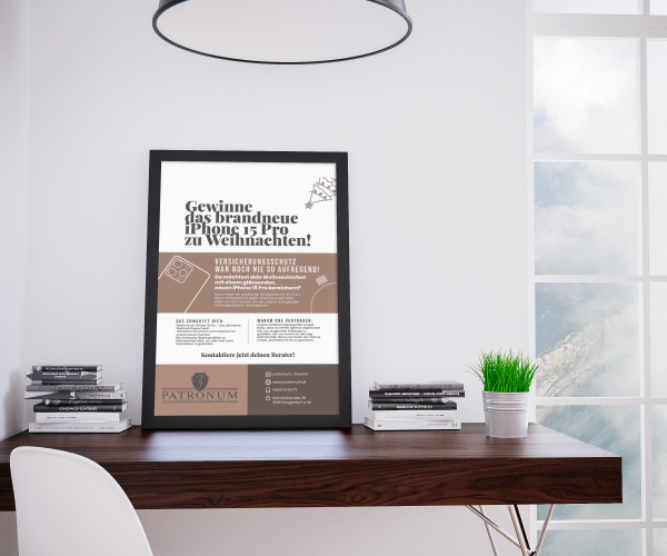 Plakatdesign und Druck für ein kleines Unternehmen